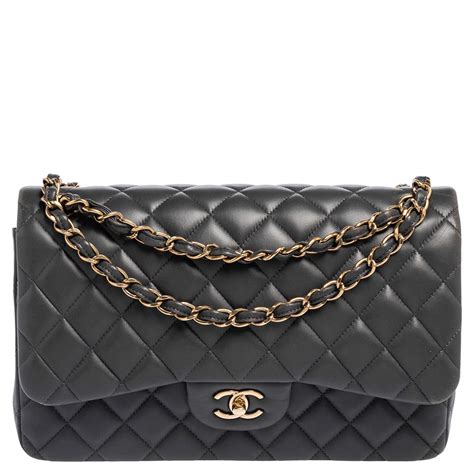 chanel bag grey color|Chanel classic grey flap bag.